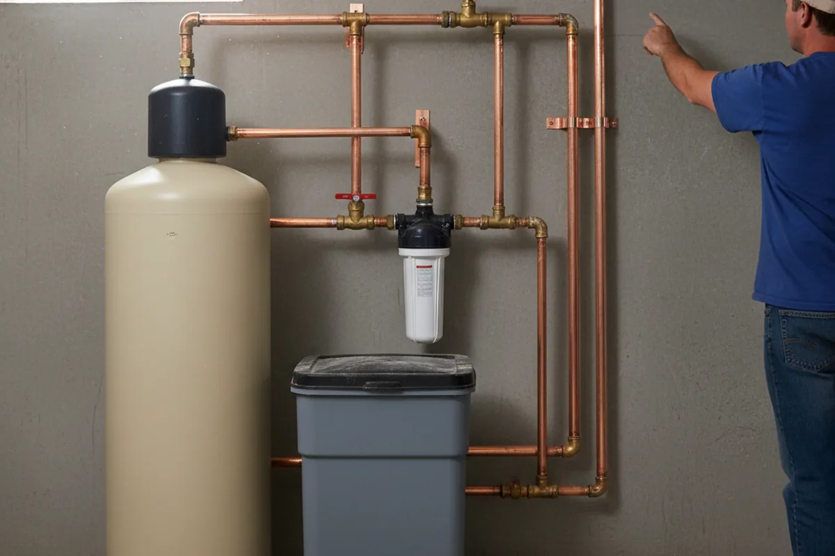 Whole-house water treatment system installed in Linden